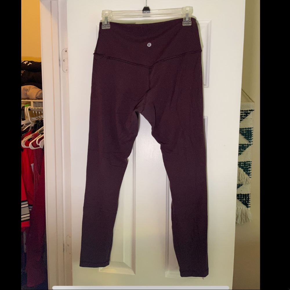 Maroon Lululemon align leggings